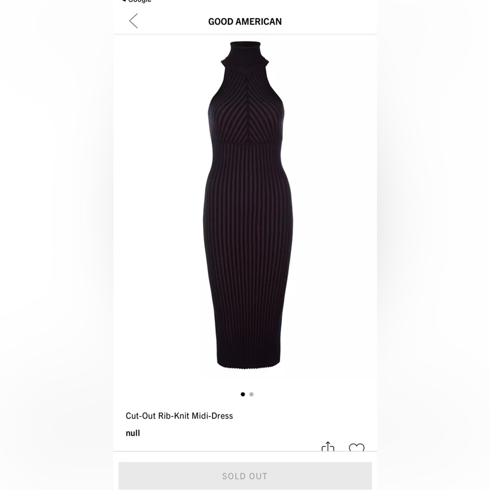 Good American ribbed midi dress - Picture 8 of 9